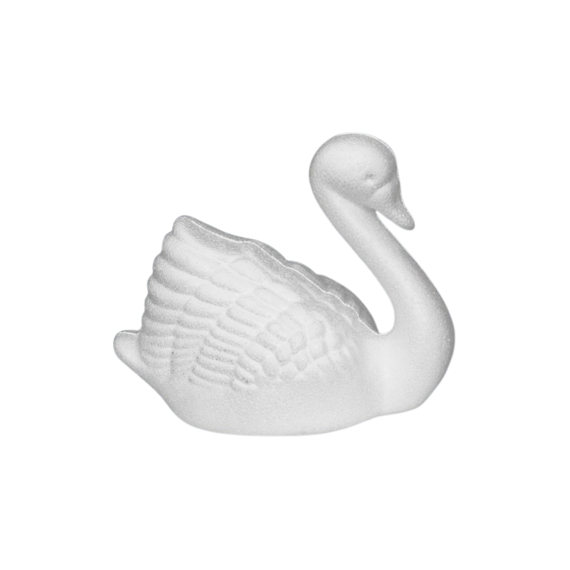 Accesorii creatie - polistiren HD - lebada, alb, 12x8x6cm, Colorarte [1]