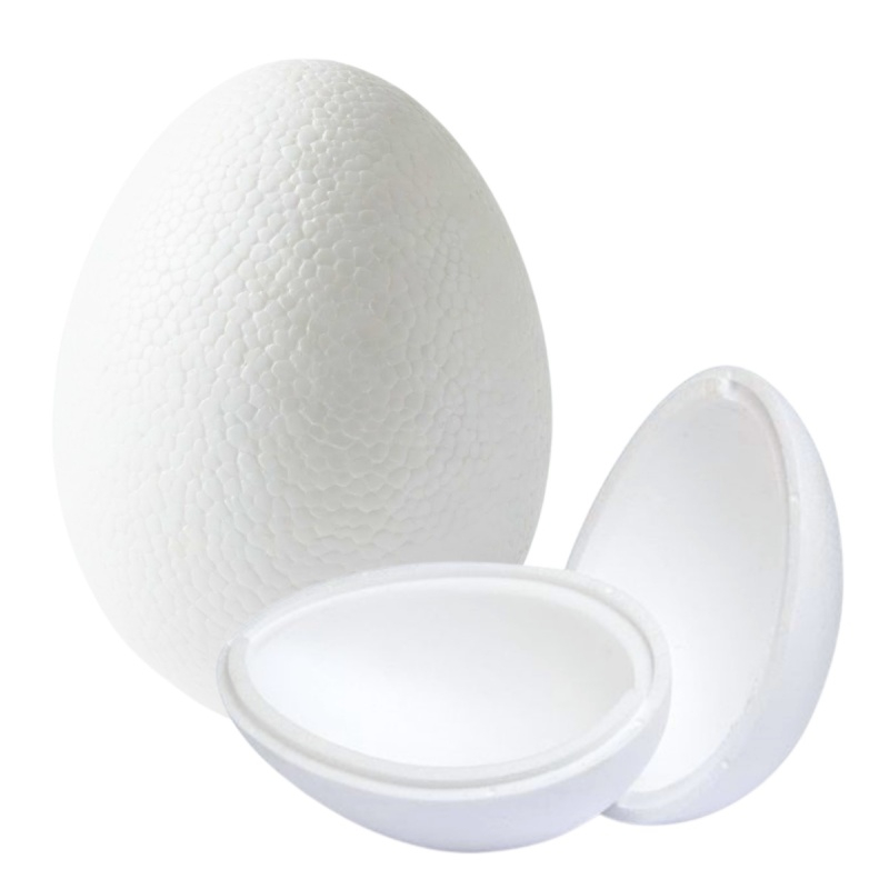 Accesorii creatie - polistiren HD - ou din 2 parti, alb, 10x14cm, Colorarte [1]