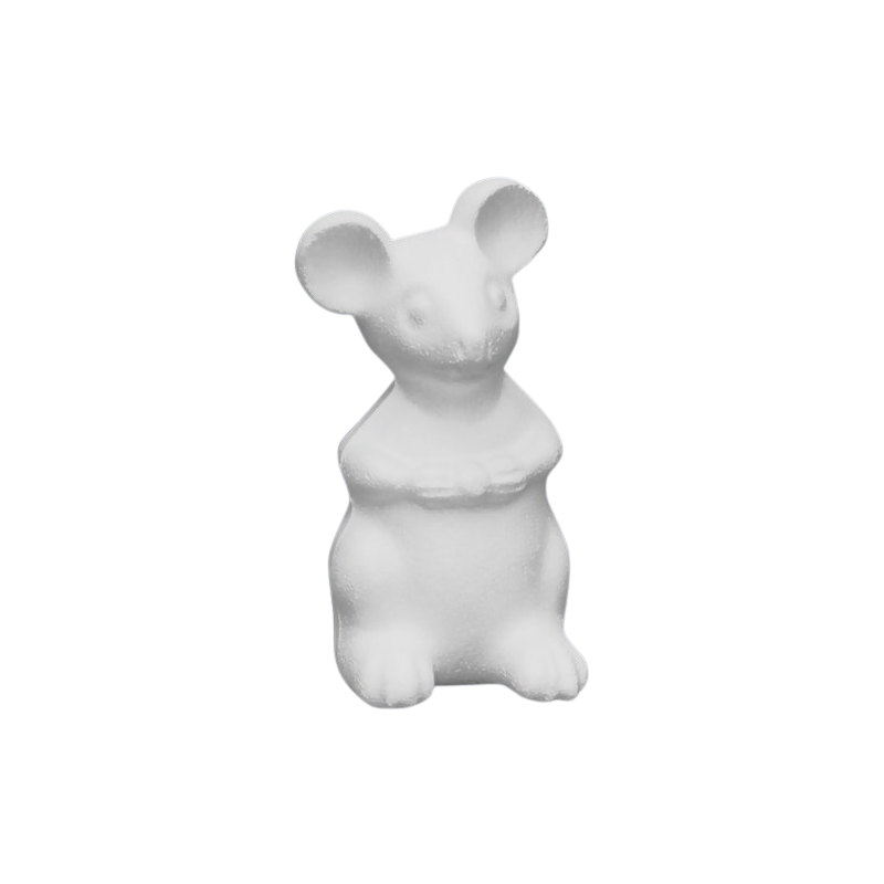 Accesorii creatie - polistiren HD - soricel, alb, 7.5x15.2x9cm, Colorarte [1]