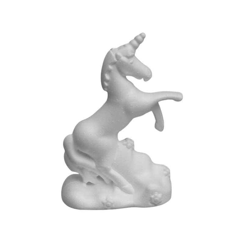 Accesorii creatie - polistiren HD - unicorn, alb, 12x18x7cm, Colorarte [1]