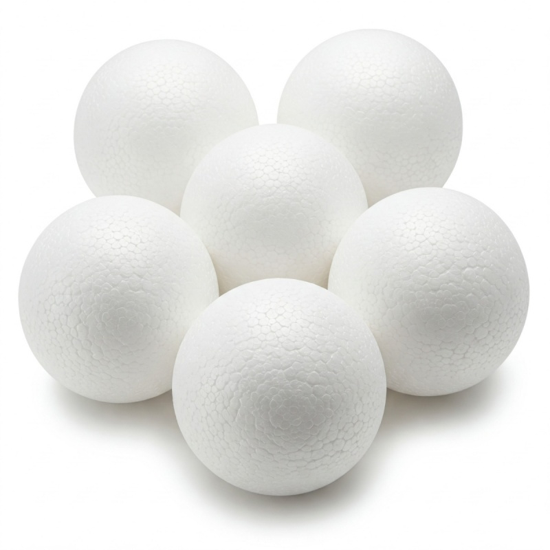 Accesorii creatie - polistiren - sfera, alb, 4.5cm, set 6 buc, Colorarte [1]