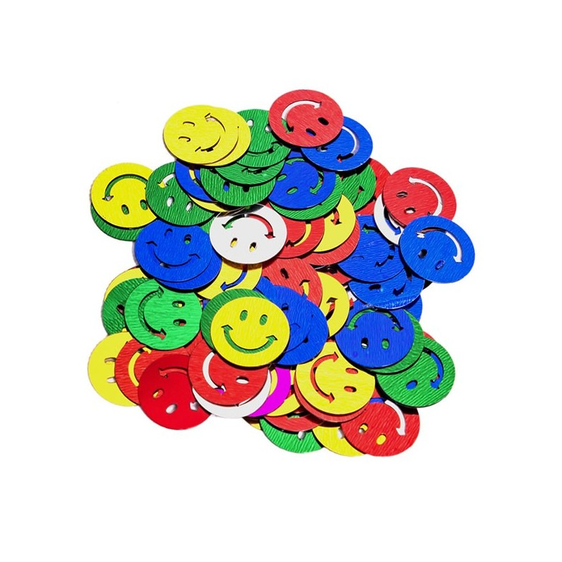 Accesorii creatie - zambareti metal, diverse culori, set 10-14g, Colorarte [1]