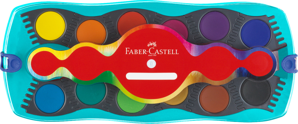 Acuarele 12 culori turcoaz connector faber-castell [2]