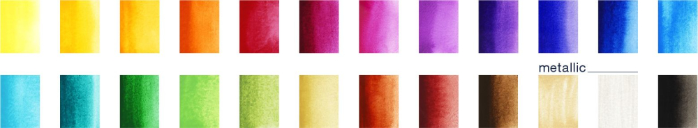 Acuarele 24 culori creative studio faber-castell [3]