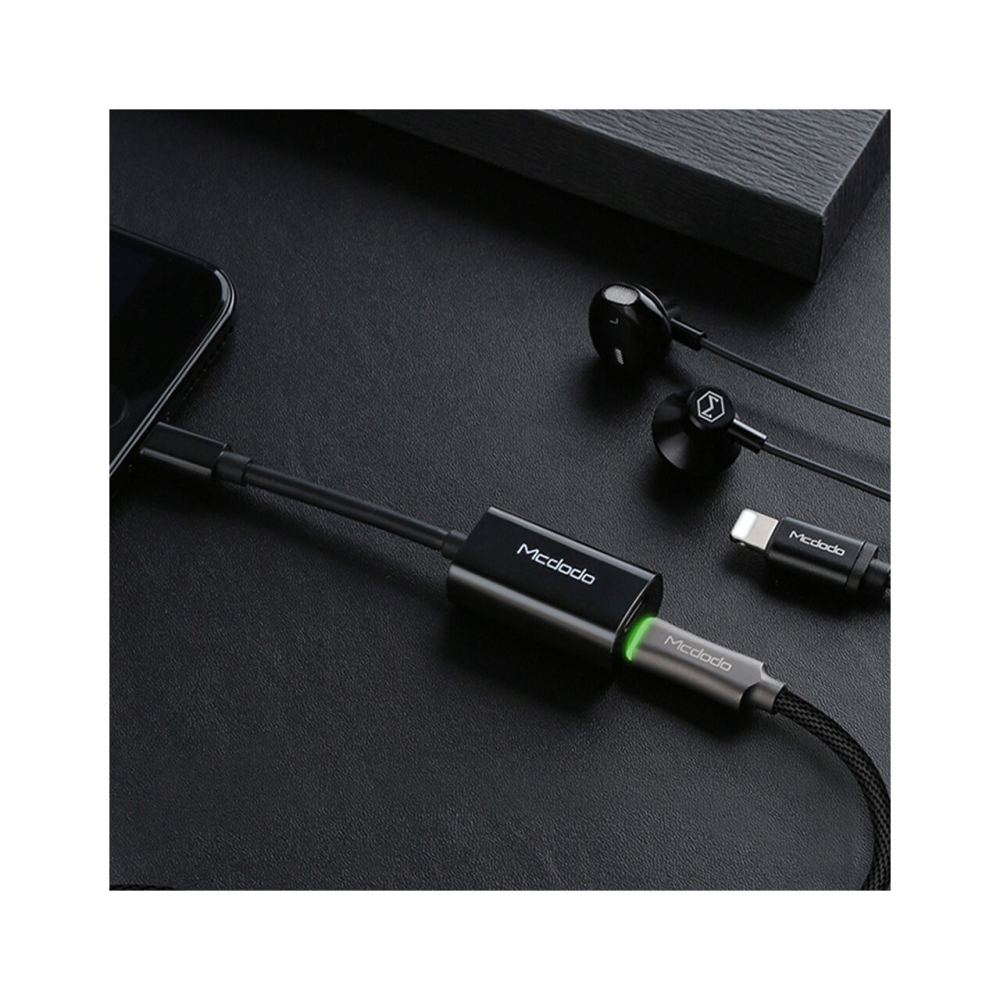 Adaptor Lightning la Dual Port Lightning Mcdodo Cablu Black [9]