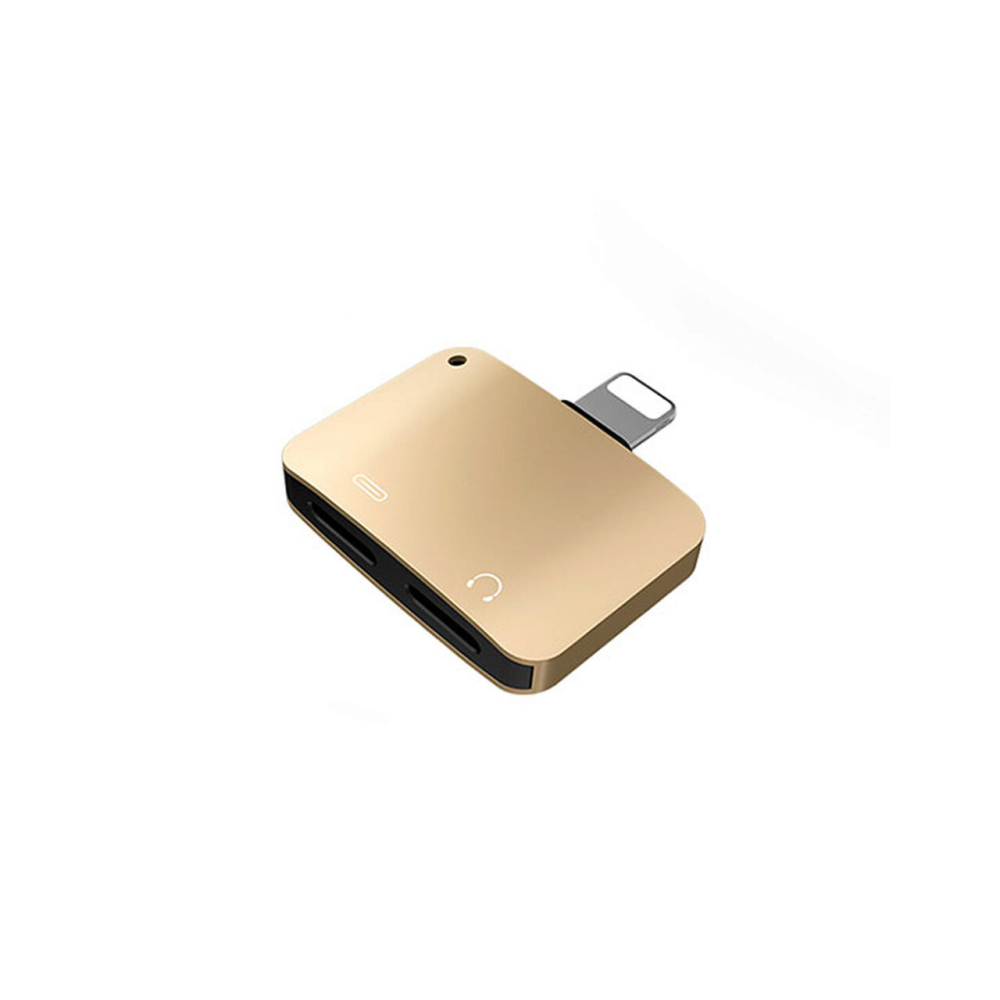 Adaptor Lightning la Dual Port Lightning Mcdodo Compact Gold [5]