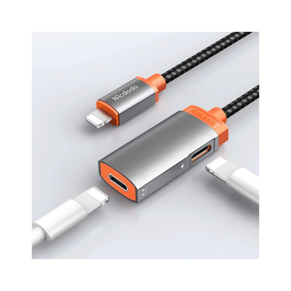 Adaptor Lightning la Dual Port Lightning Mcdodo Oryx Series Black [2]