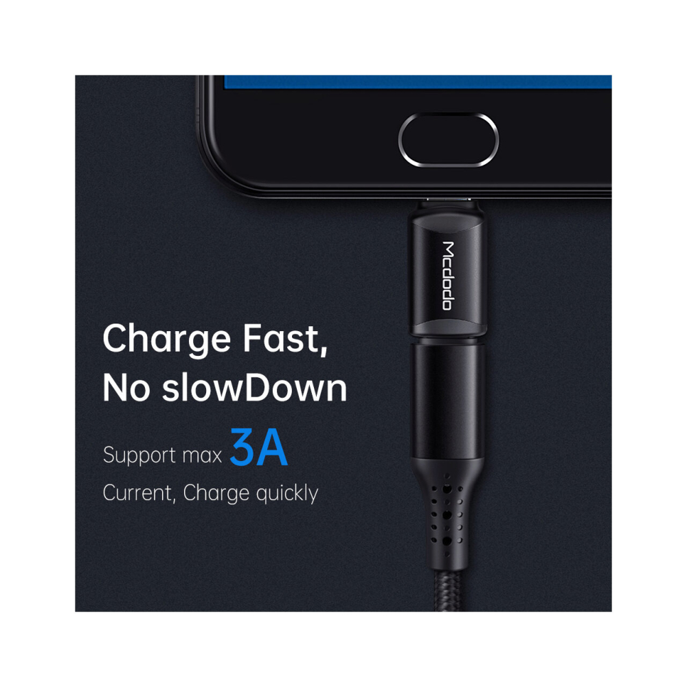 Adaptor Lightning la MicroUSB Mcdodo Extreme Series Black [6]