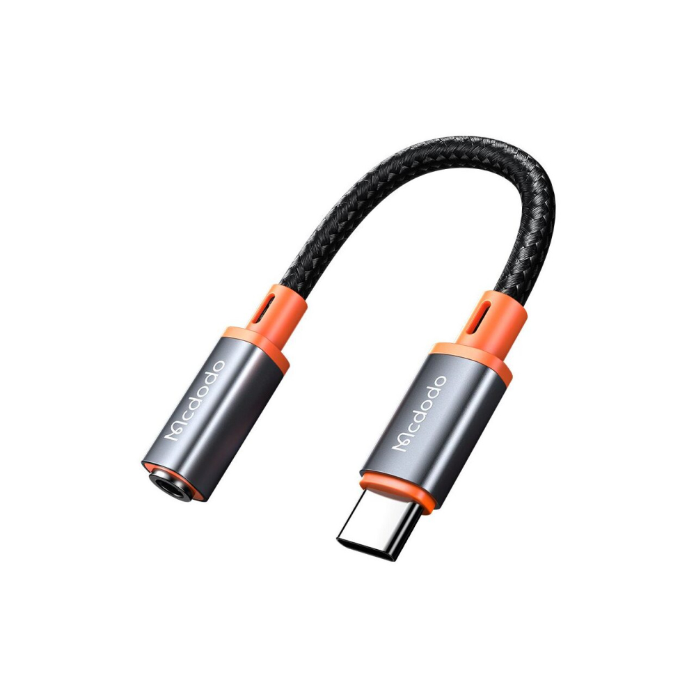 Adaptor Type-C la Jack 3.5mm Mcdodo Castle Series 11cm Black [1]