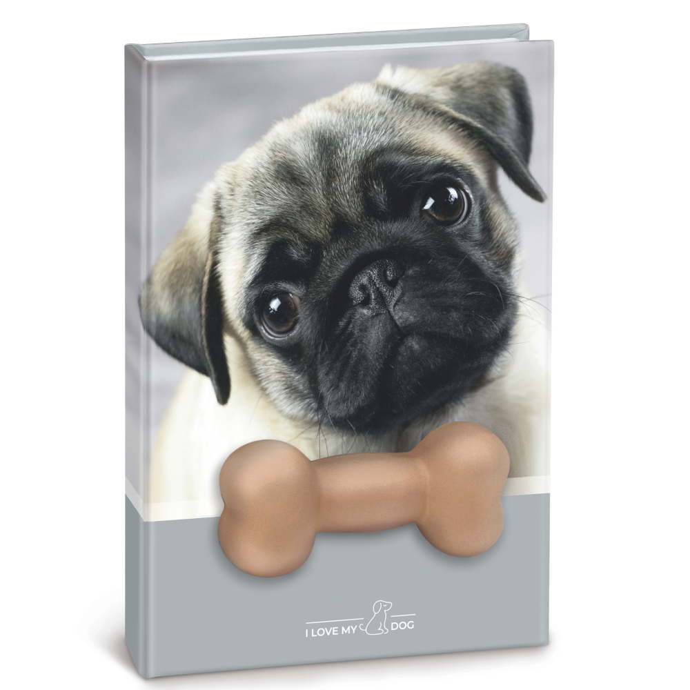 Agenda nedatata cu catei squishy pe coperta, 80 de pagini albe, 10 x 15 cm (12 buc/display), copii varsta 5 ani+,8 ani+ [7]