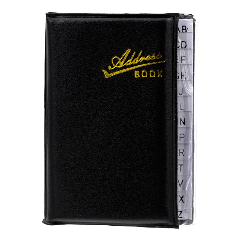 Agenda telefonica CNX 5084-40, mica, coperta imitatie piele, negru [2]