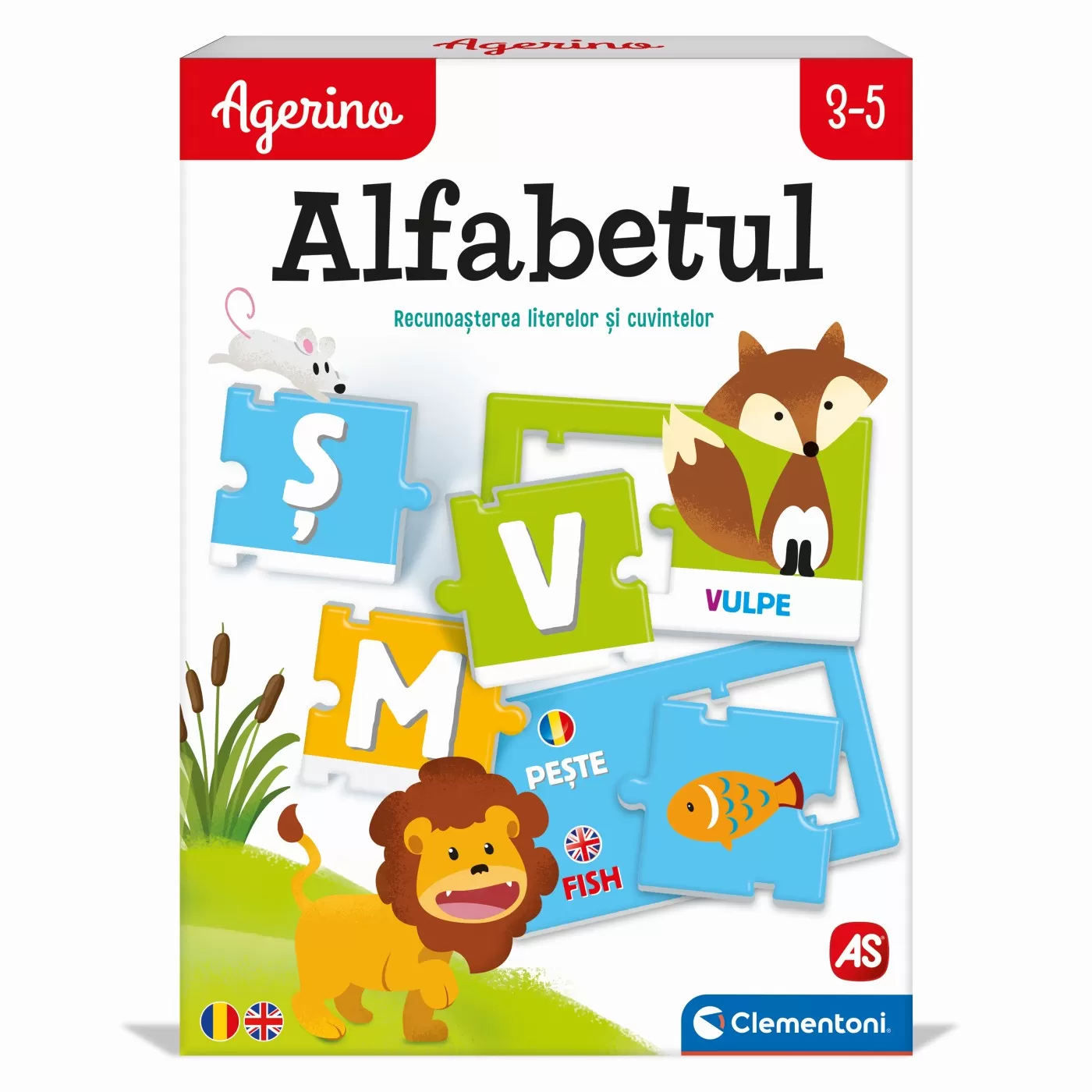 Joc educativ, Alfabetul, Agerino, 3 - 5 ani, recunoasterea literelor si cuvintelor, Clementoni, varsta de la 3 ani la 5 ani [1]