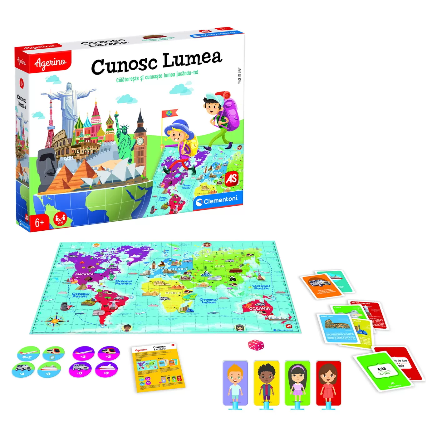 Cunosc lumea, Joc educativ Agerino, Clementoni, varsta de la 6 ani la 9 ani [4]