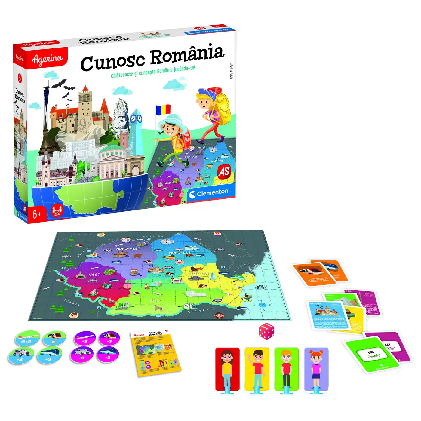 Cunosc Romania, Joc educativ Agerino, Clementoni, varsta de la 6 ani la 9 ani [5]