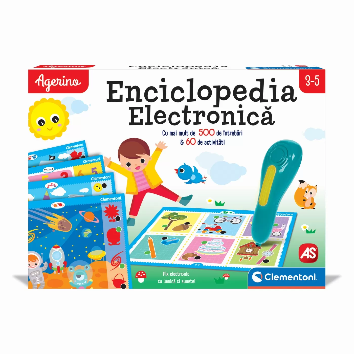 Joc educativ, Enciclopedia electronica, cu pix electronic, Agerino, 3 ani+, Clementoni, varsta de la 3 ani la 5 ani [6]