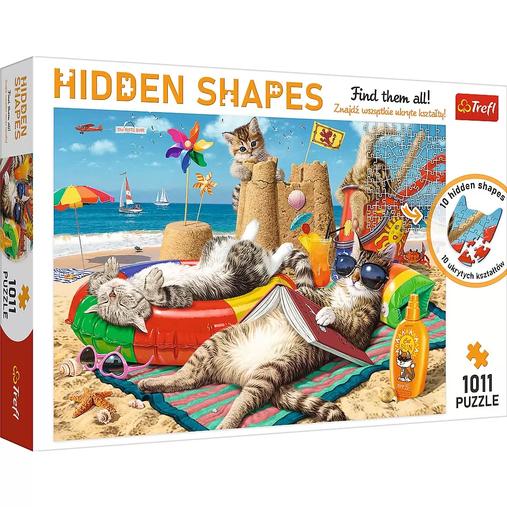 Puzzle trefl 1000 forme ascunse felinele dragute [1]
