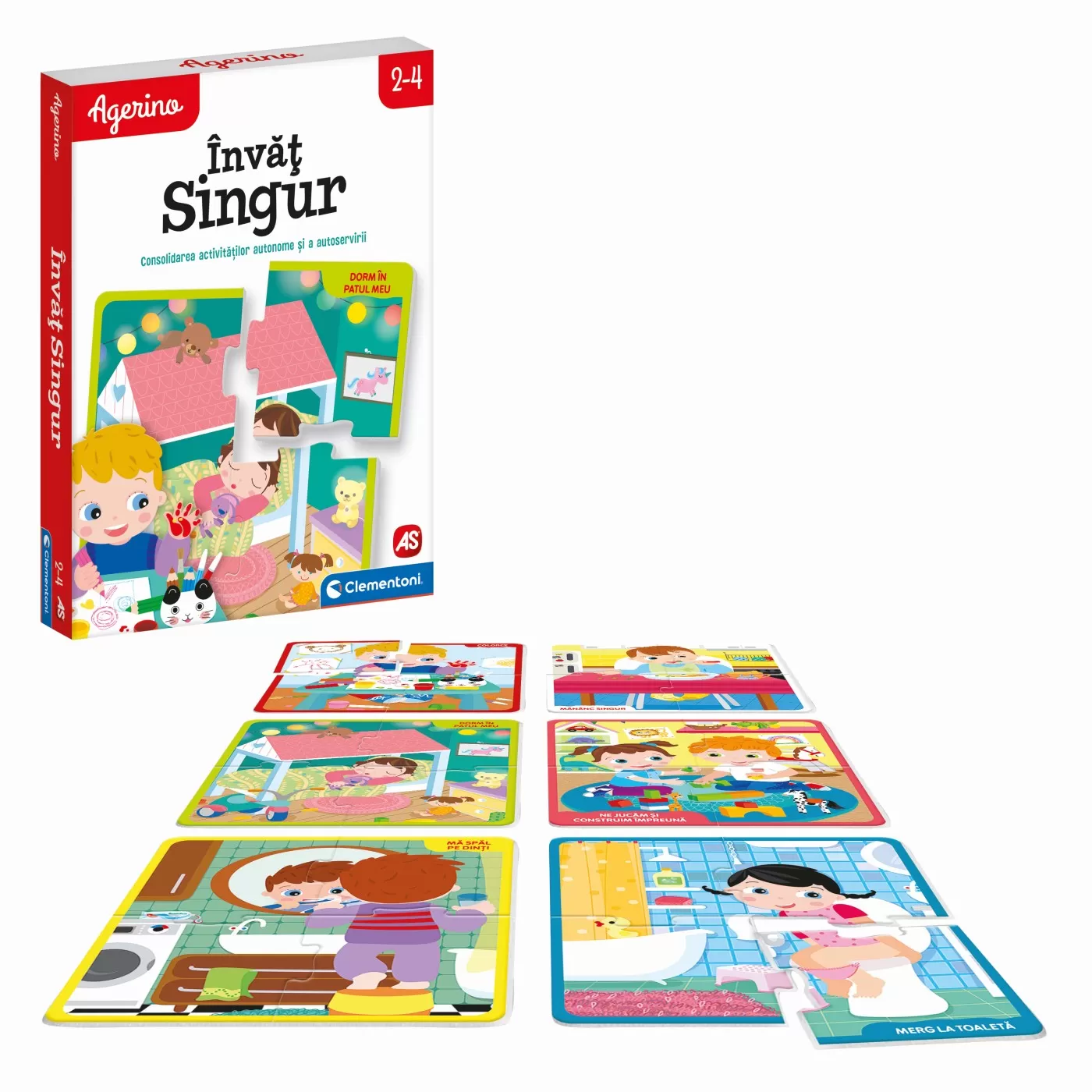 Joc educativ, Invat singur, Agerino, 2 - 4 ani, Clementoni, varsta de la 2 ani la 6 ani [1]