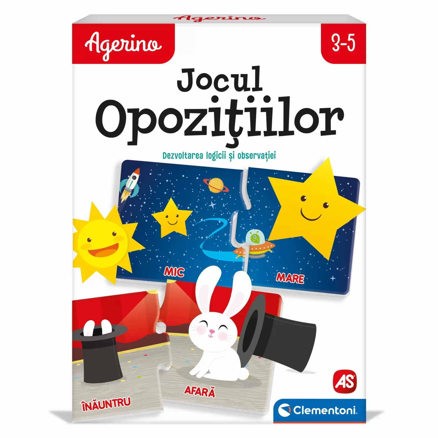Jocul opozitiilor, notiuni opuse, Agerino, 3 - 5 ani, Clementoni, varsta de la 3 ani la 7 ani [2]