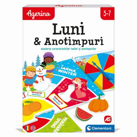 Joc educativ, Luni si Anotimpuri, Agerino, 5 - 7 ani, Clementoni, varsta de la 5 ani la 7 ani [1]
