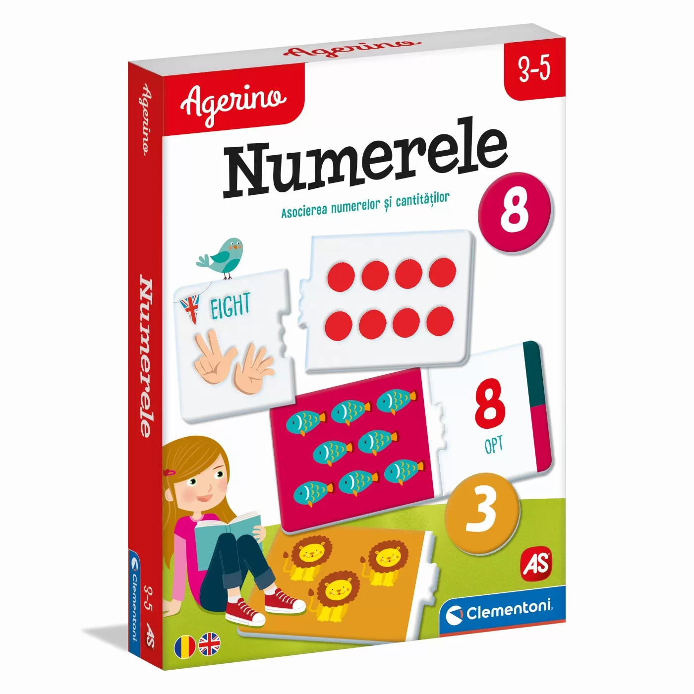 Joc educativ, Invat numerele, Agerino, 3 - 5 ani, Clementoni, varsta de la 3 ani la 8 ani [1]