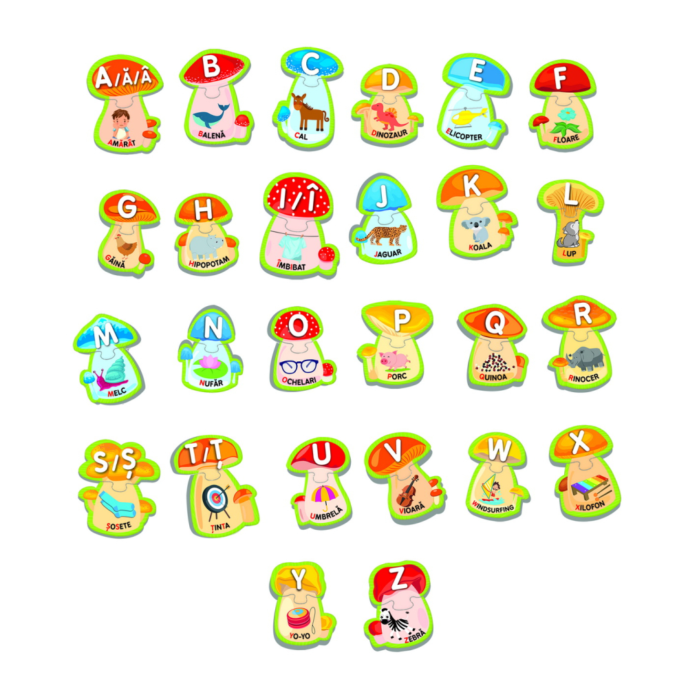 Agerino puzzle de la a la z in limba romana copii cu varsta peste 3 ani [2]