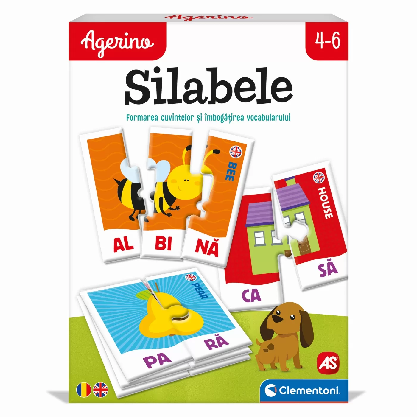 Joc educativ, Invat silabele, Agerino, 4 - 6 ani, Clementoni, varsta de la 4 ani la 7 ani [5]
