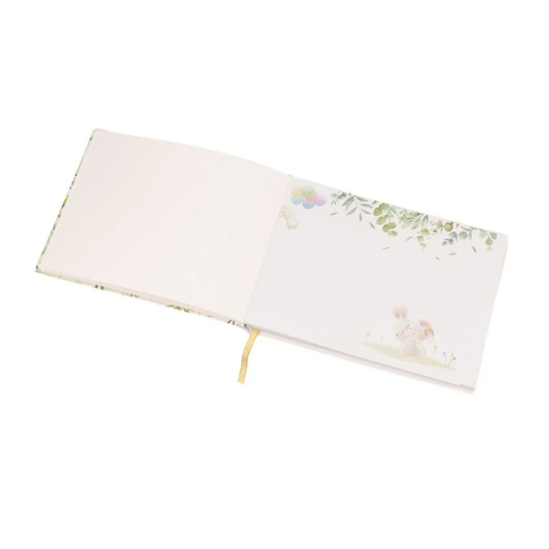 Album GUEBOOK1723, Baby Shower, model florar alb, 17x23cm, 120 pagini [3]
