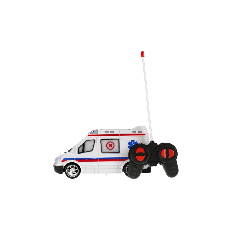 Ambulanta cu telecomanda MegaCreative 459668, 28cm, necesita baterii 6xAA, plastic, multicolor, 3+ ani [5]