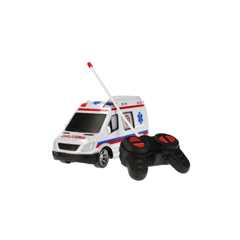 Ambulanta cu telecomanda MegaCreative 459668, 28cm, necesita baterii 6xAA, plastic, multicolor, 3+ ani [2]