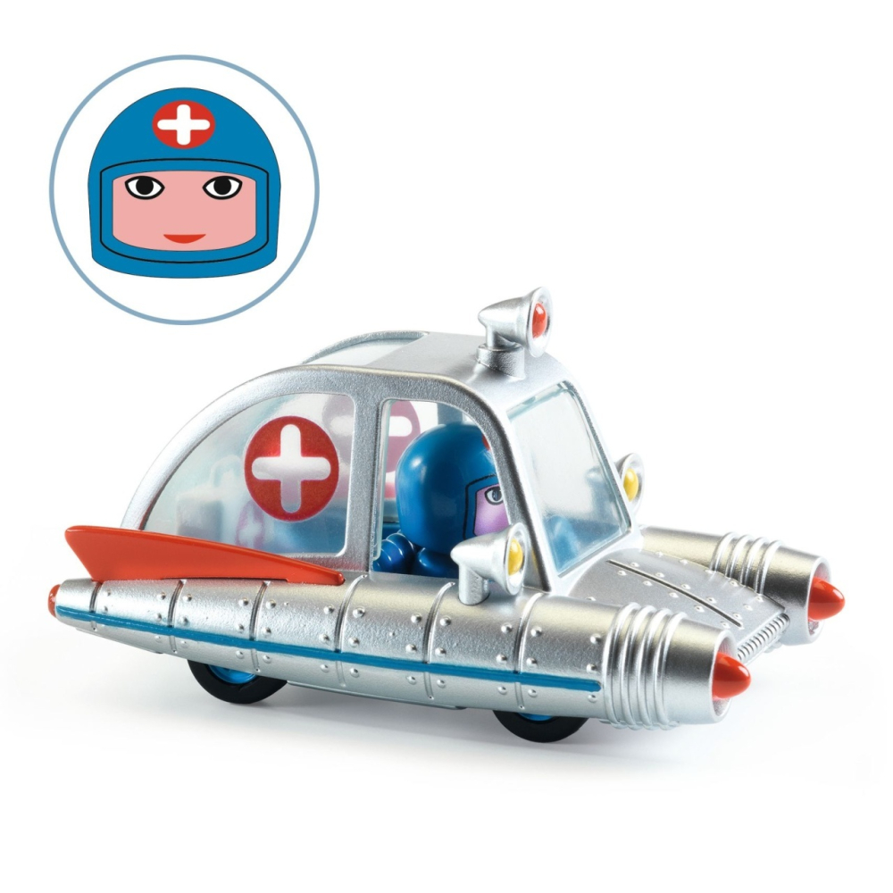 Ambulanta spatiala, Colectia Crazy Motors, Djeco Baiat, varsta 3 - 6 ani, 6 - 9 ani [2]
