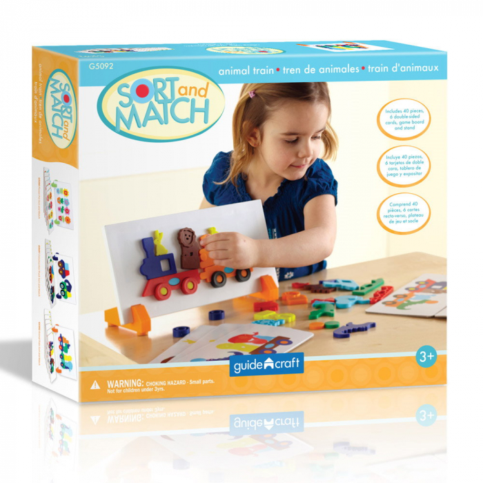Animal Train, joc magnetic de sortare, Guidecraft [5]