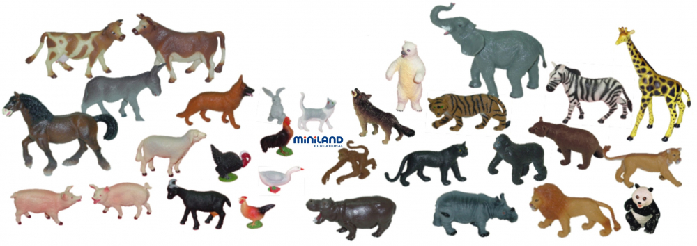 Animale domestice si salbatice Miniland 30 figurine [1]