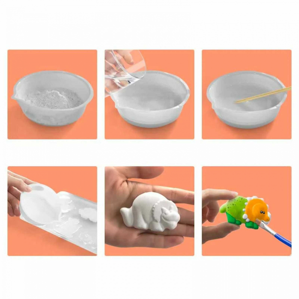 Set creativ, figurine ceramice de pictat, Animale - Micostore.ro [3]