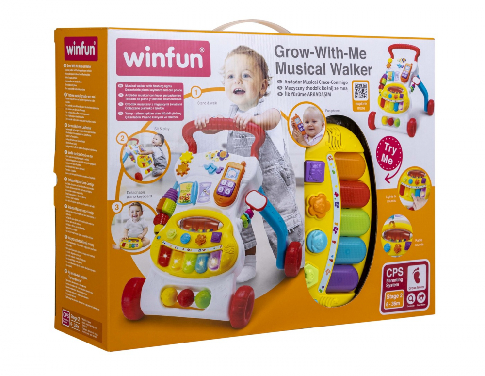 Antemergator cu centru de activitati pentru bebelusi, winfun, varsta de la 6 luni la 3 ani [3]