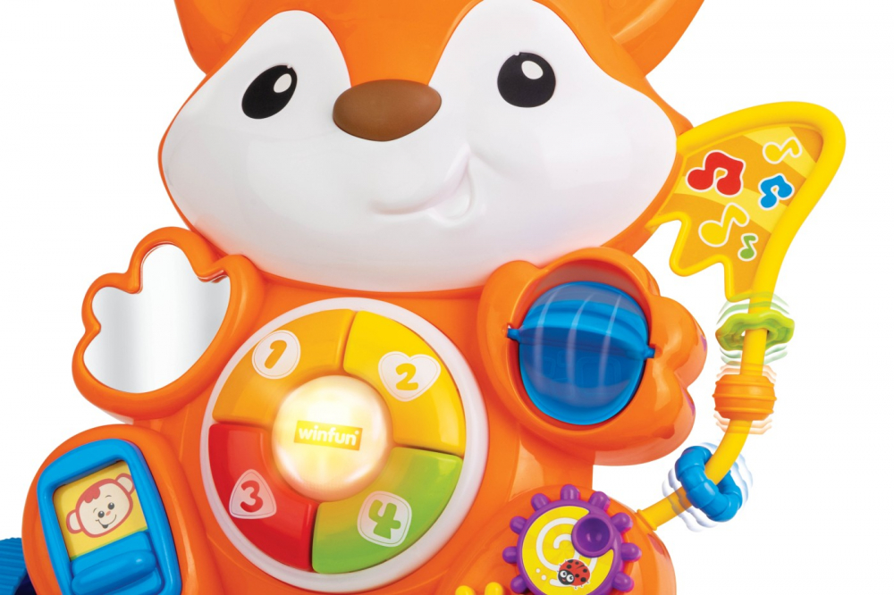 Antemergator vulpe cu lumini si sunete pentru bebelusi, winfun, varsta de la 6 luni la 3 ani [7]