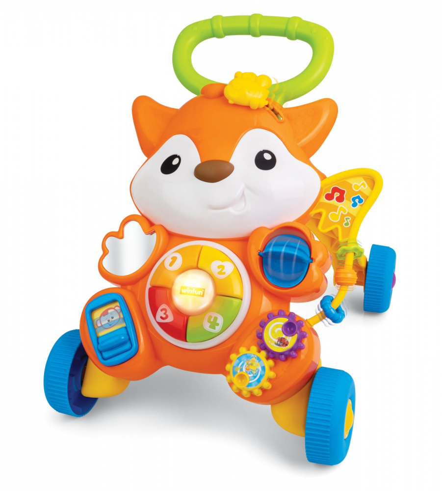 Antemergator vulpe cu lumini si sunete pentru bebelusi, winfun, varsta de la 6 luni la 3 ani [6]