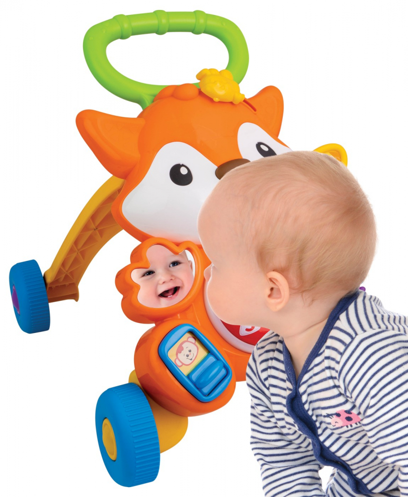 Antemergator vulpe cu lumini si sunete pentru bebelusi, winfun, varsta de la 6 luni la 3 ani [9]