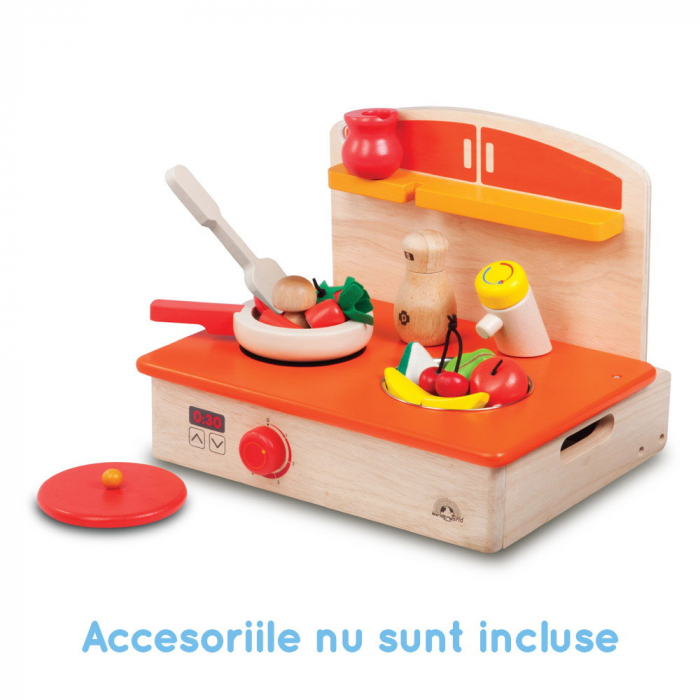 Aragaz din lemn cu accesorii, Wonderworld, 3-7 ani [5]