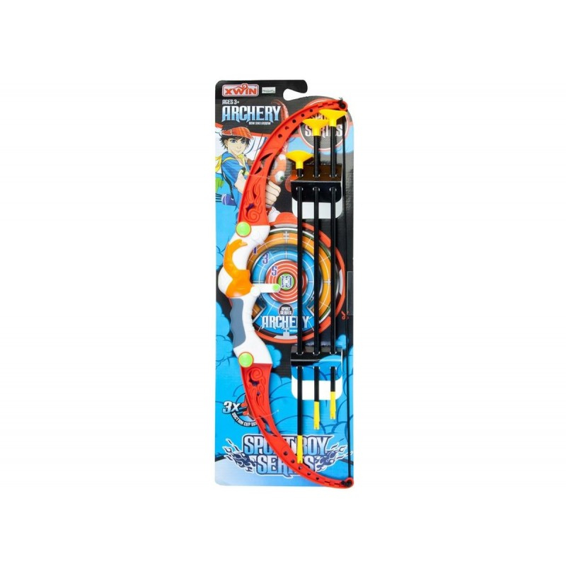 Arc de jucarie, contine 3 sageti cu ventuza si suport, multicolor, 3+ ani, MegaCreative, 405826 [1]