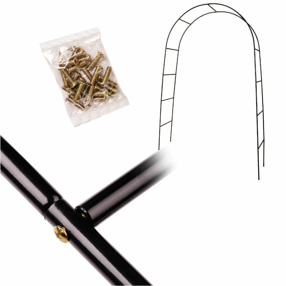 Arcada gradina, suport metalic pentru trandafiri si flori cataratoare, 240 x 140 cm [3]