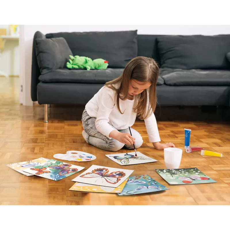 Fluturi, Set pictura acuarela, sabloane incluse, AS Art, 3 ani+, varsta de la 3 ani la 5 ani [3]