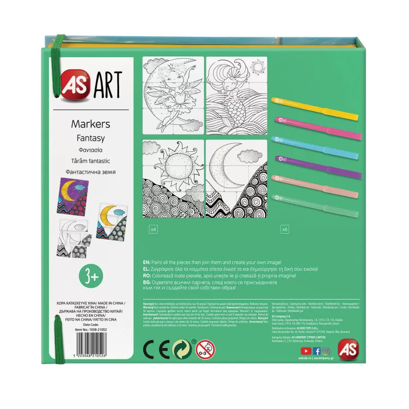 Fantasy, Set Carioci si Puzzle de colorat, AS Art, varsta de la 3 ani la 5 ani [6]