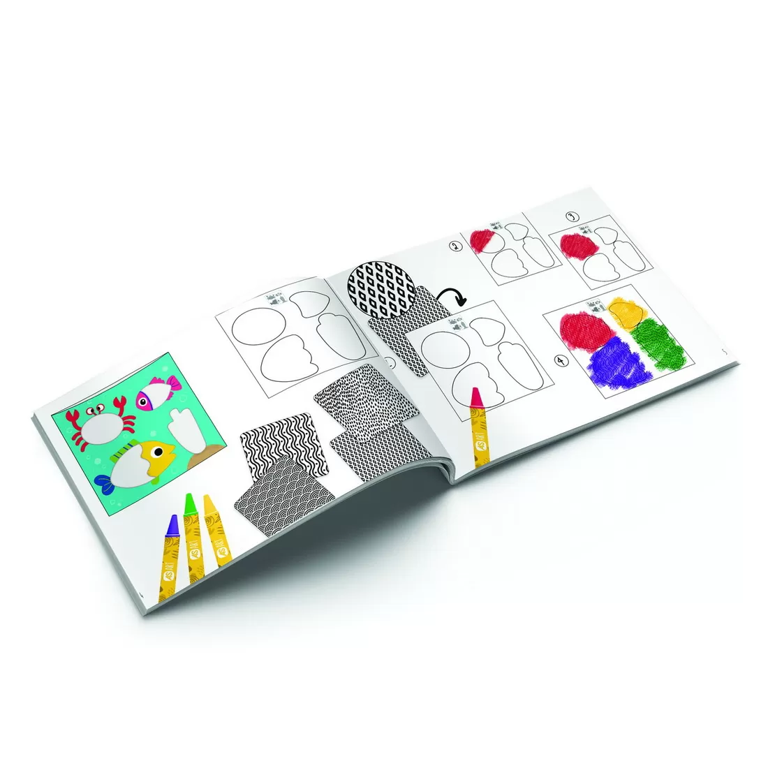 Set pentru desen, Crayons, Animale si Sabloane - AS Art, varsta de la 3 ani la 5 ani [5]