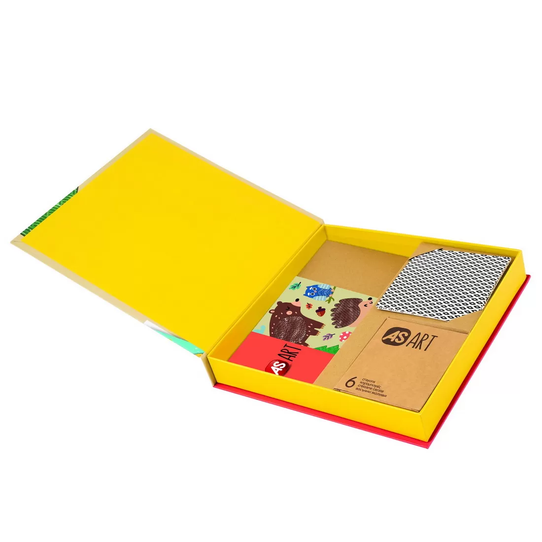 Set pentru desen, Crayons, Animale si Sabloane - AS Art, varsta de la 3 ani la 5 ani [4]