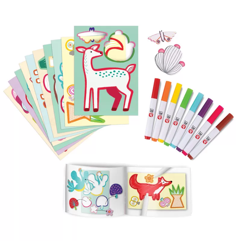 Primele mele carioci, Set pentru colorat si desenat, AS Art, varsta de la 2 ani la 4 ani [2]