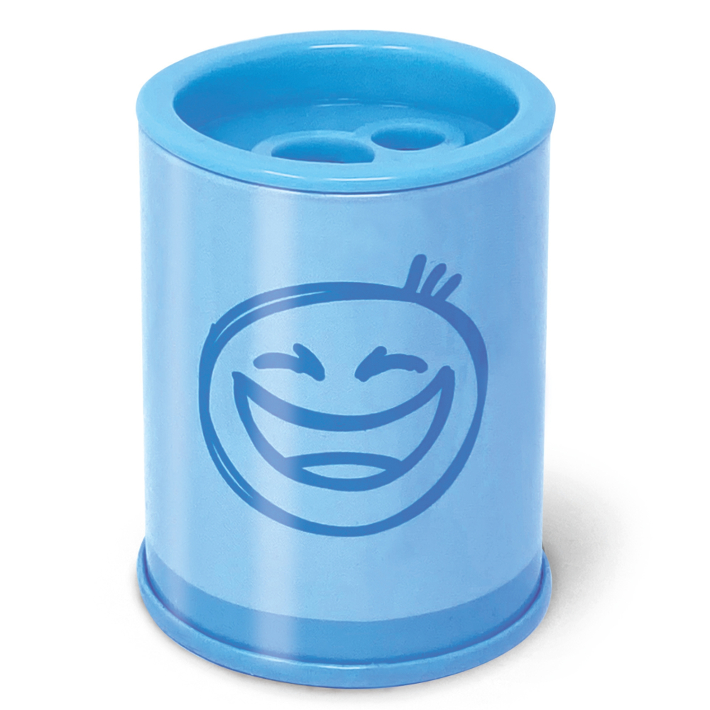 Ascutitoare de creion cu 2 gauri si container Pastel, 6 modele (24 buc/display), copii varsta 3 ani+,6 ani+,8 ani+ [3]