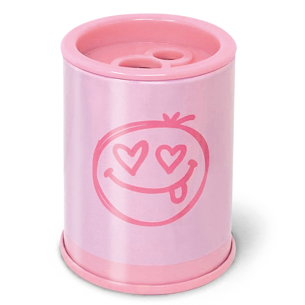 Ascutitoare de creion cu 2 gauri si container Pastel, 6 modele (24 buc/display), copii varsta 3 ani+,6 ani+,8 ani+ [6]