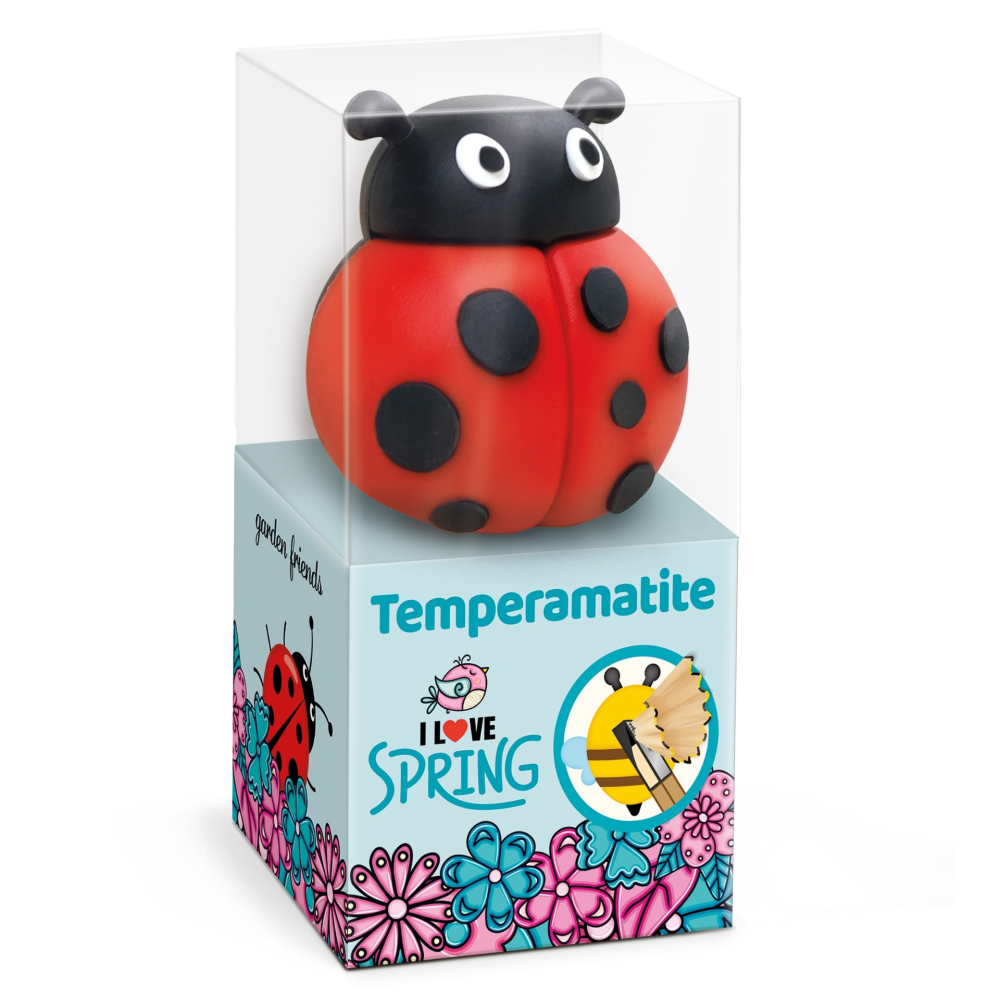 Ascutitoare de creion cu o gaura Garden Friends, plastic moale, 3 modele asortate , pret/1 buc [3]