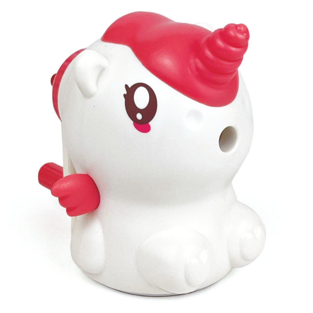 Ascutitoare de creion cu o gaura si manivela, Unicorn si Dragon, 4 modele (8 buc/display), copii varsta 3 ani+,6 ani+,8 ani+ [5]