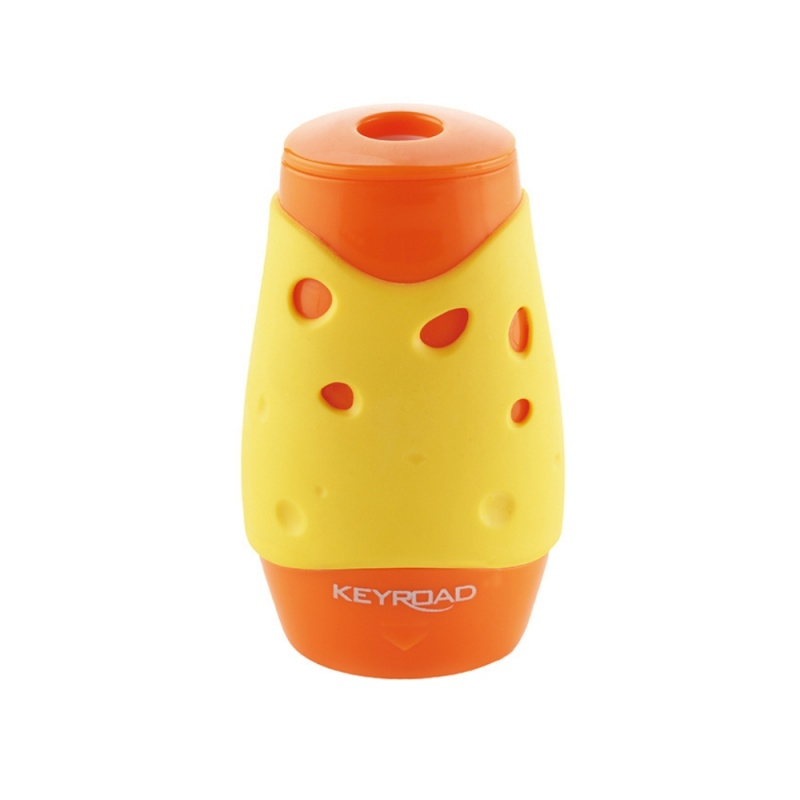 Ascutitoare dubla Keyroad Cheese KR971159, 2 orificii, plastic, cu rezervor, diverse culori [3]